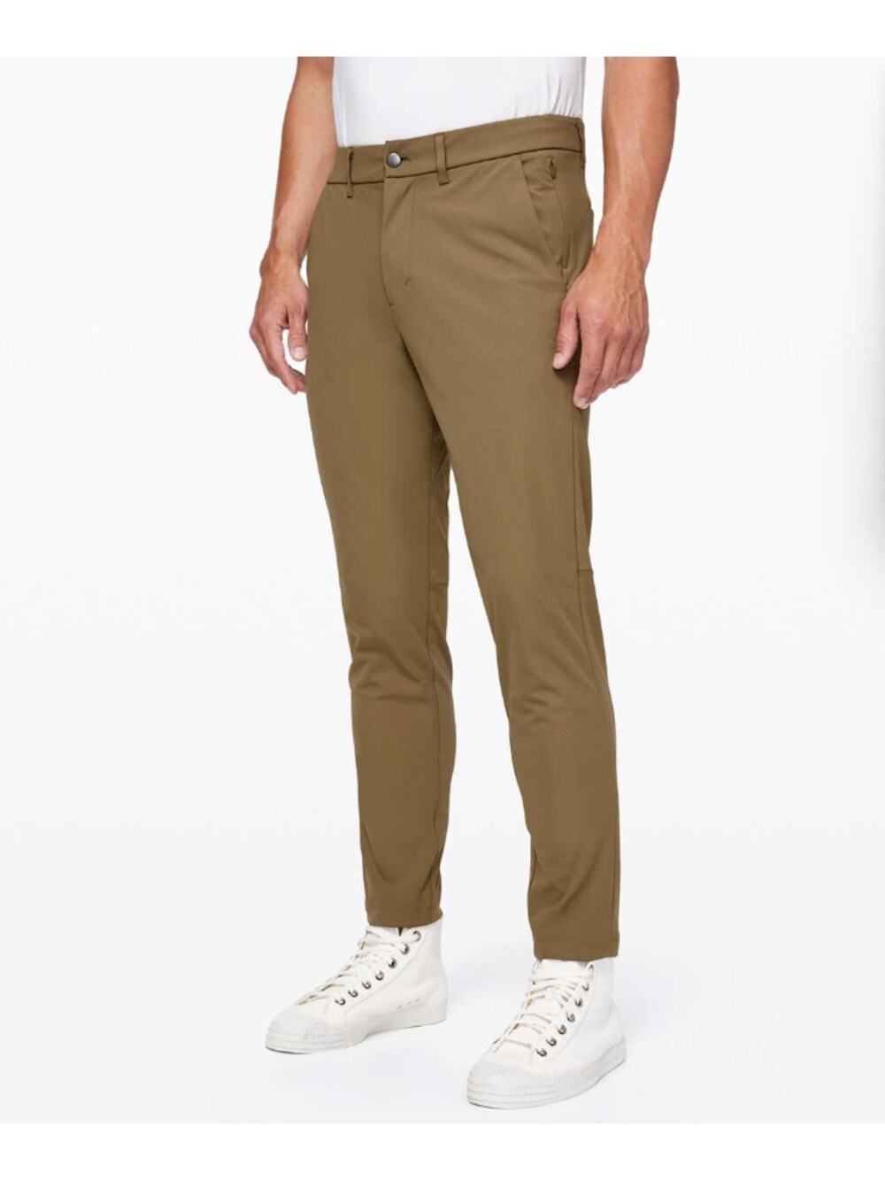Lululemon Commission Slim Fit Pant Men Sz 30 Khaki Tan ABC Tech Golf Chinos $128